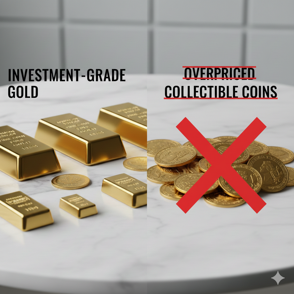 2. Avoid Illiquid or Overpriced Gold Products